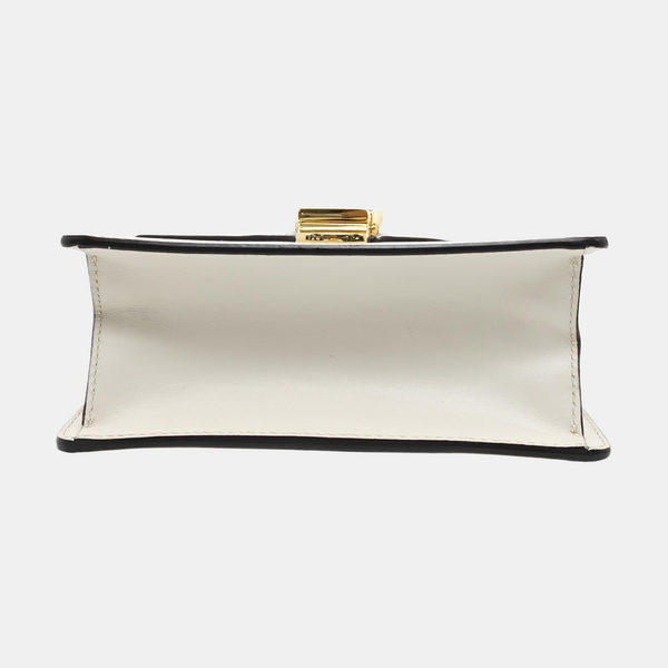 Authenticated pre-owned Sylvie Mini Calfskin White - Shoulder Bag at Looply