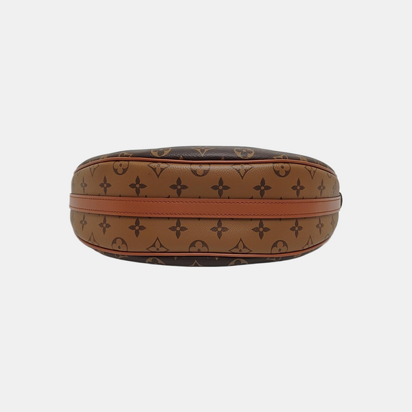 LOOP HOBO Monogram Coated Canvas Brown