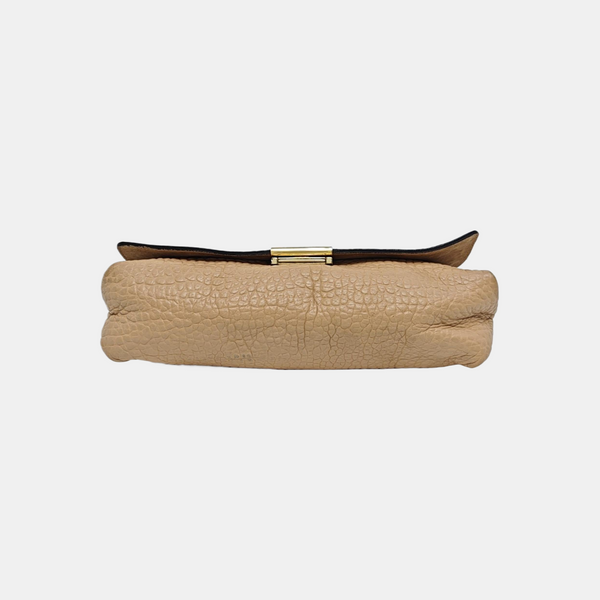 Calfskin Shoulder Bag Beige