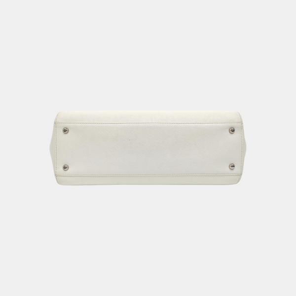 Calfskin Tote Bag Small White