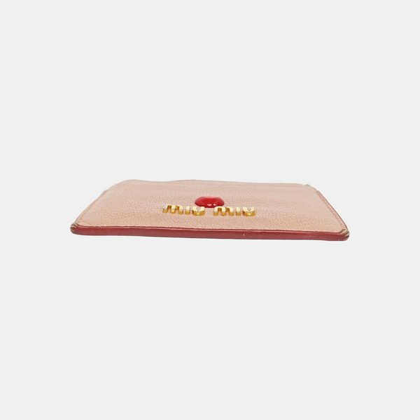 Love Lambskin Pink Card Holder