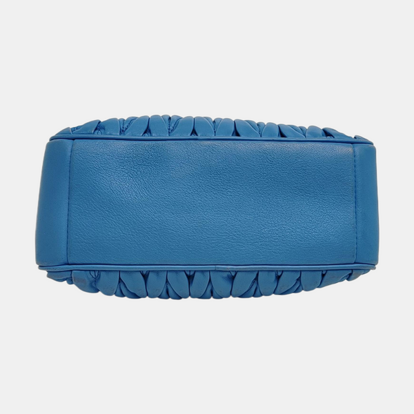 Matelassé Quilted Lambskin Blue