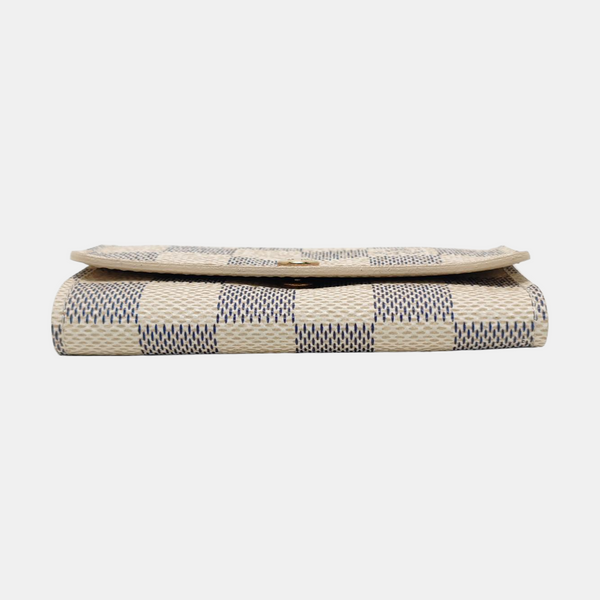 Damier Azur Coated Canvas Key Pouch White