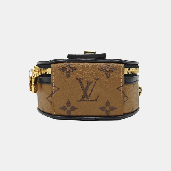 BOITE CHAPEAU Mini Monogram Coated Canvas Brown