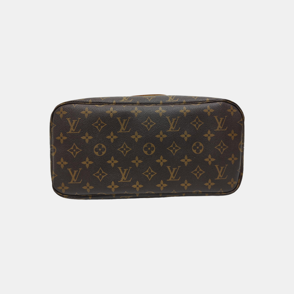 NEVERFULL MM Monogram Coated Canvas Brown