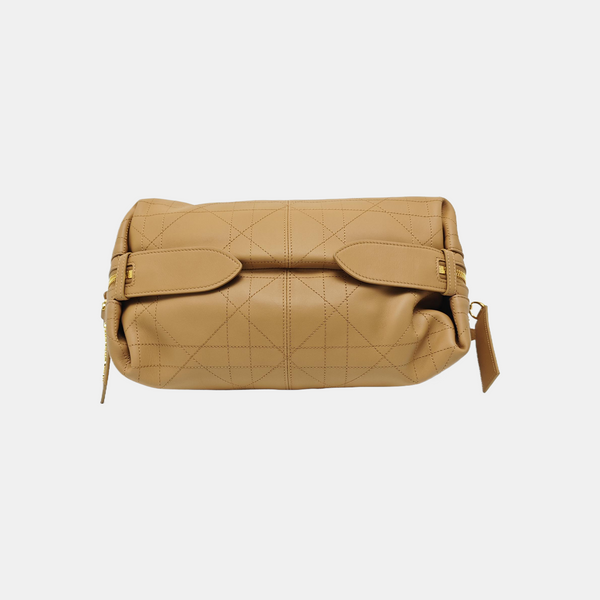 D-Journey Medium Cannage Calfskin Brown