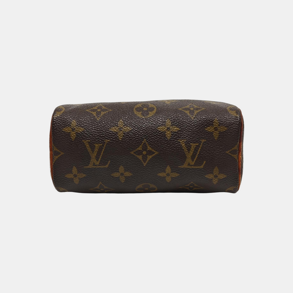 SPEEDY Nano Monogram Coated Canvas Brown