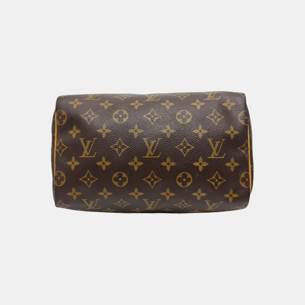 SPEEDY 25 Monogram Coated Canvas Brown