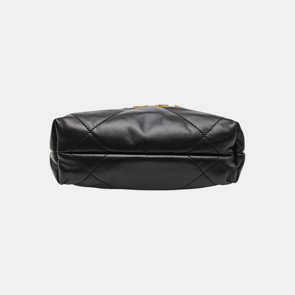CHANEL 22 Mini Quilted Calfskin Black