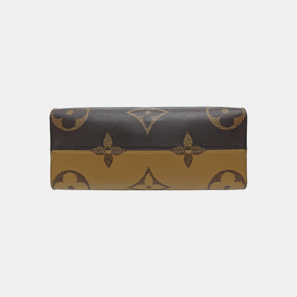 ONTHEGO MM Monogram Coated Canvas Brown