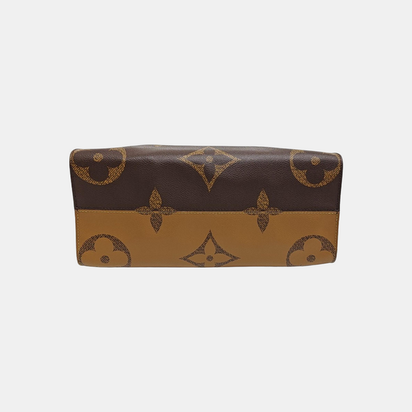 ONTHEGO MM Monogram Coated Canvas Brown