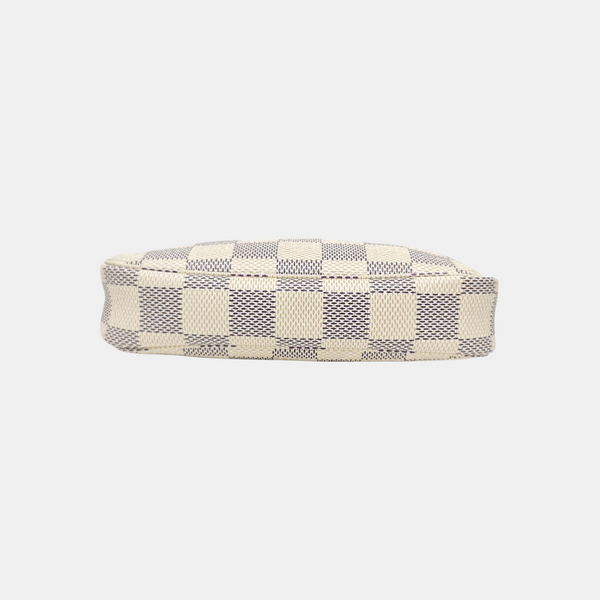 ACCESSOIRES Mini Damier Azur Coated Canvas White