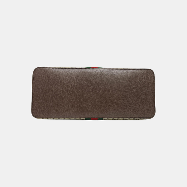 Ophidia Medium Monogram Coated Canvas Beige