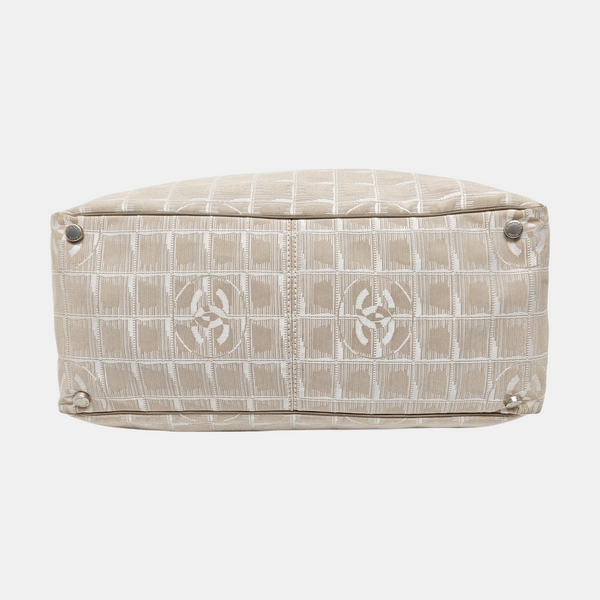 Authenticated pre-owned TRAVEL LINE Canvas Beige - Top Handle Bag at Looply