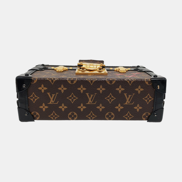 PETITE MALLE Monogram Coated Canvas Brown