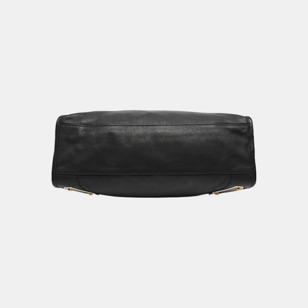 Metal Plate Classic City Lambskin Black