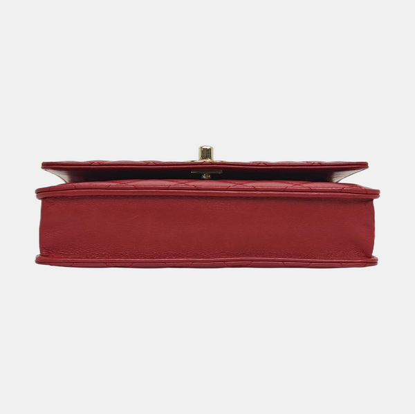 WOC Quilted Lambskin Red