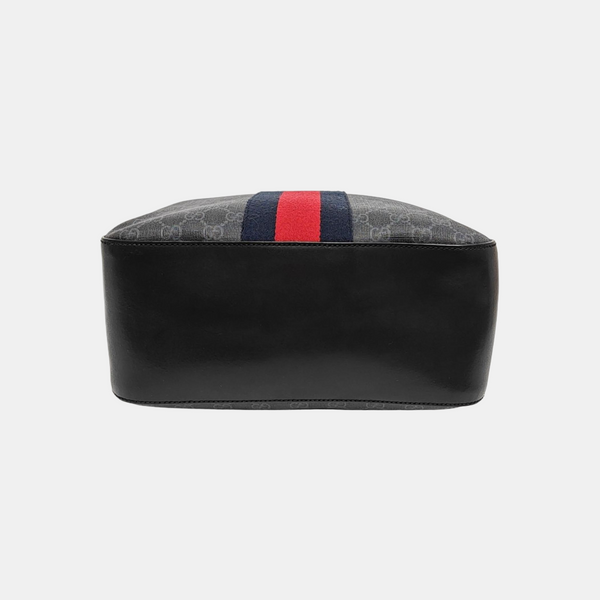 Monogram Coated Canvas Backpack Black