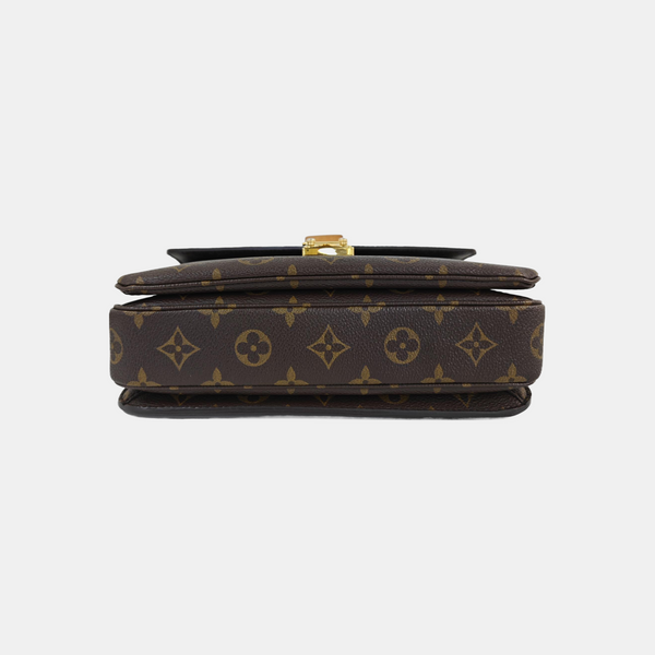MÉTIS MM Monogram Coated Canvas Brown