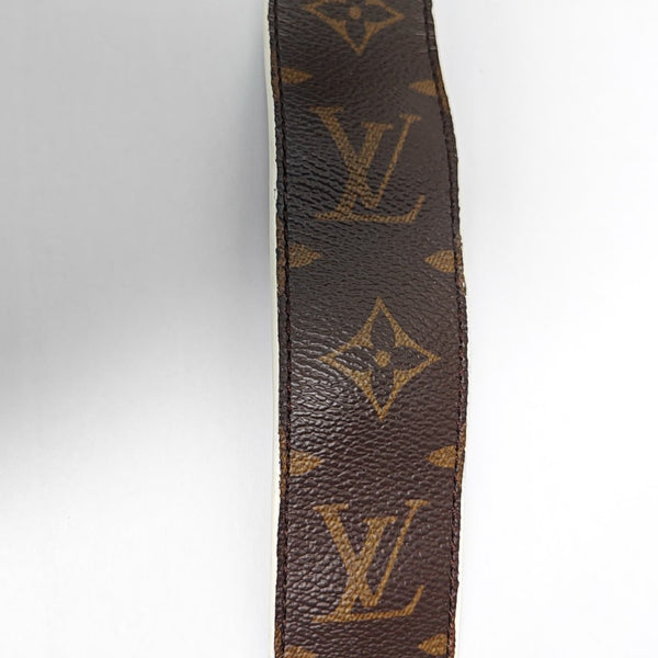 Monogram Coated Canvas Bag Strap Brown