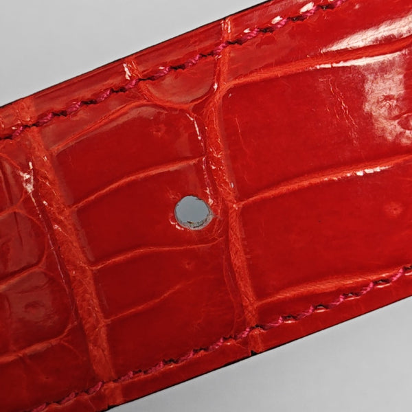 Leather Belt Red