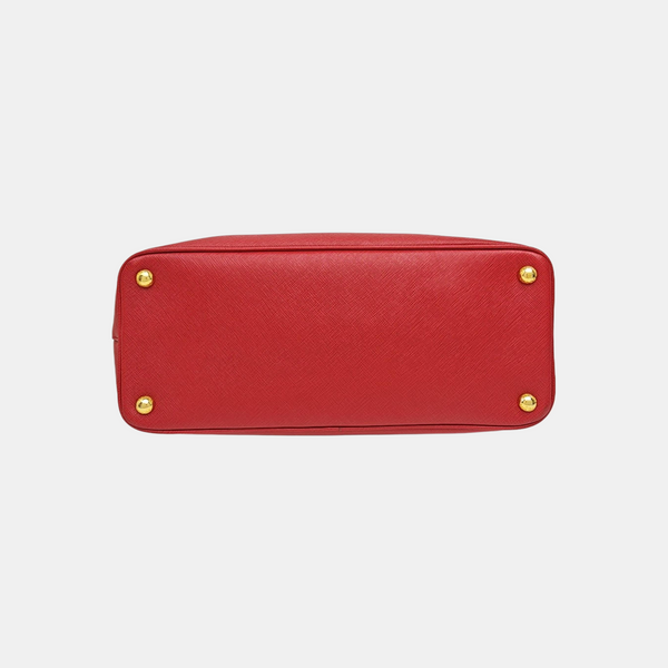 Galleria Large Saffiano Calfskin Red