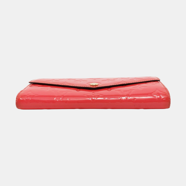 JEANNE Monogram Patent Leather Pink Wallet