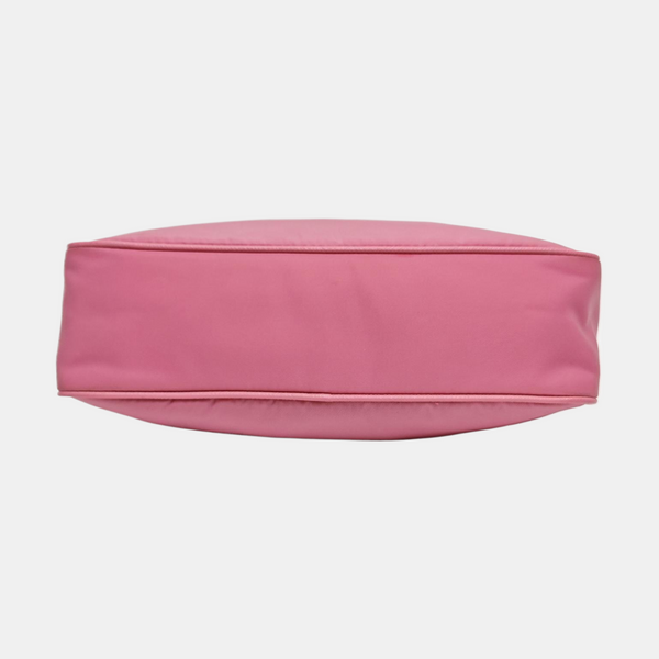 Authenticated pre-owned Re-Edition2005 Mini Nylon Pink - Top Handle Bag at Looply