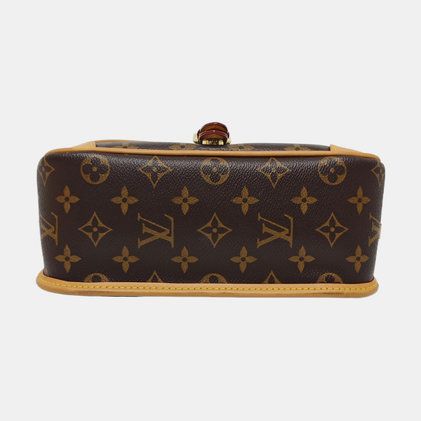DIANE Monogram Coated Canvas Brown