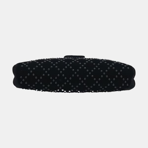 Quilted Velvet Black