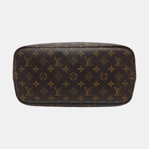 NEVERFULL MM Monogram Coated Canvas Brown