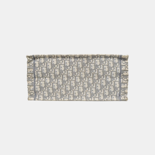 Book Tote Medium Oblique Canvas White