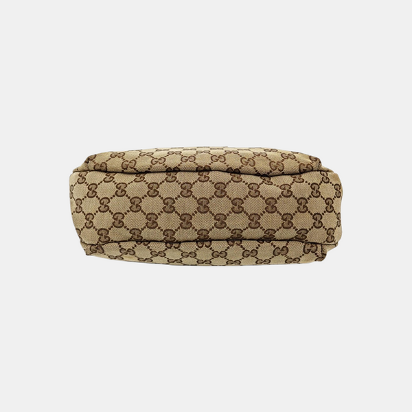 Monogram Canvas Shoulder Bag Brown