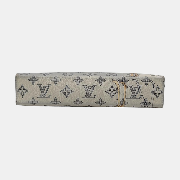 Pochette Voyag MM Monogram Coated Canvas Gray