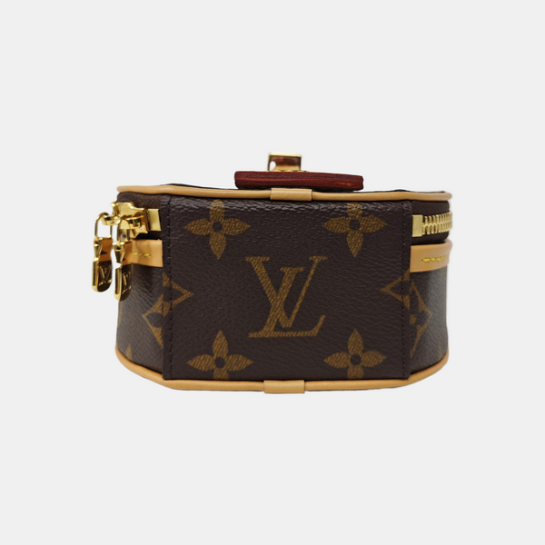 BOITE CHAPEAU Mini Monogram Coated Canvas Brown