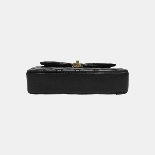 25S Quilted Lambskin Black