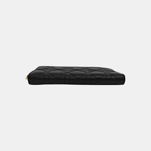 Cannage Calfskin Wallet Black
