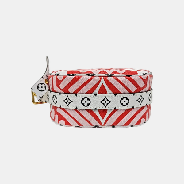 BOITE CHAPEAU PM Coated Canvas Red