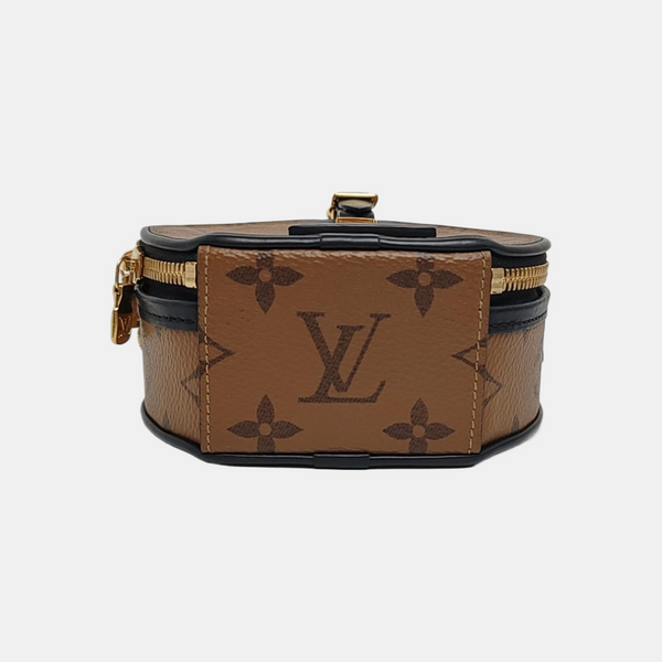 BOITE CHAPEAU Mini Monogram Coated Canvas Brown