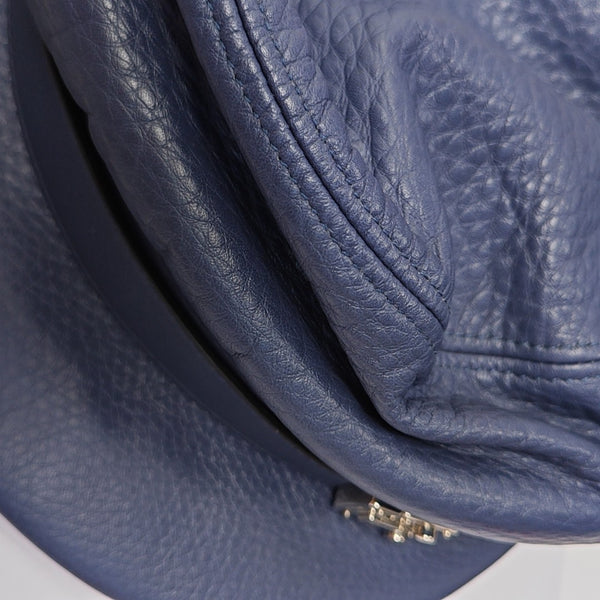Leather Hat Blue