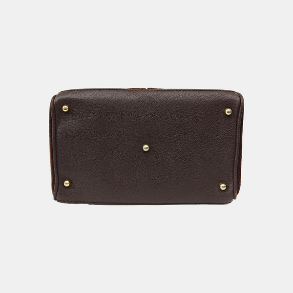 Suede Tote Bag Brown