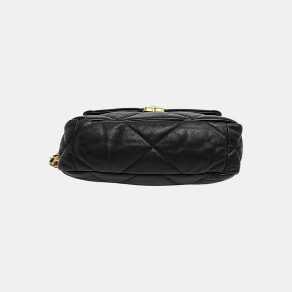 CHANEL 19 Small Quilted Lambskin Black