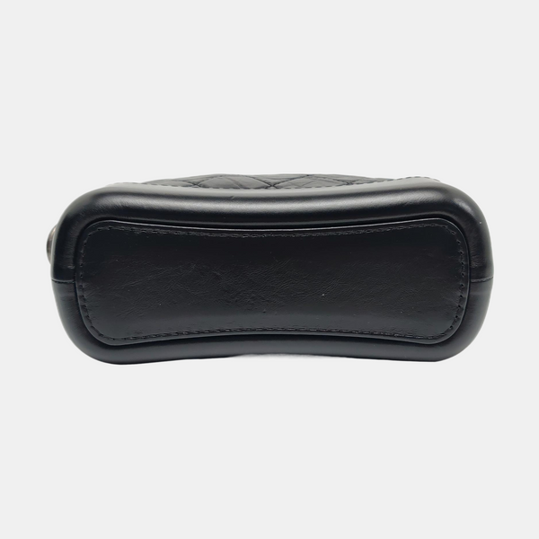 GABRIELLE Small Quilted Calfskin Black
