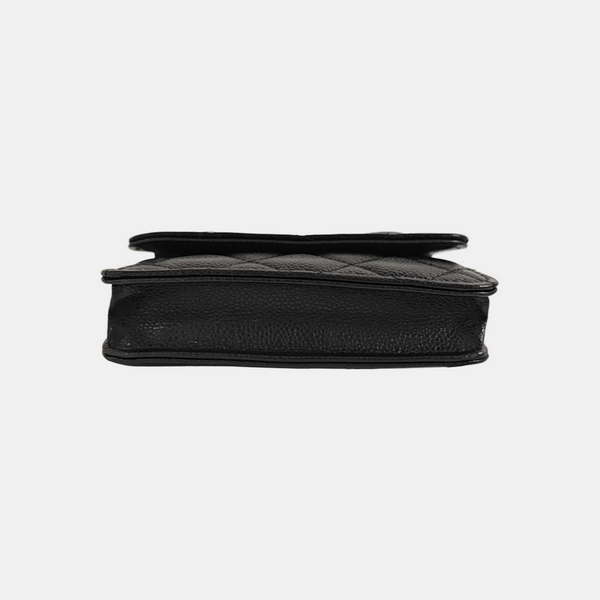 WOC Quilted Grained Calfskin Black