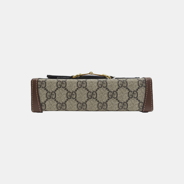 Horsebit 1955 Mini Monogram Coated Canvas Beige