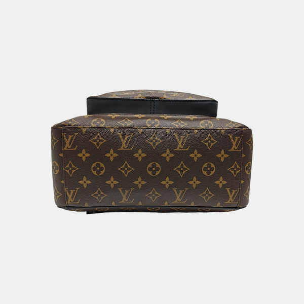 JOSH Monogram Coated Canvas Brown