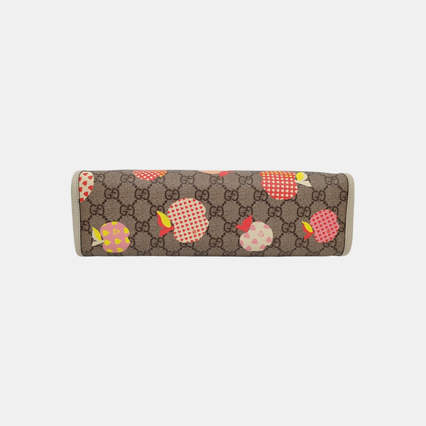 Monogram Coated Canvas Clutch Brown