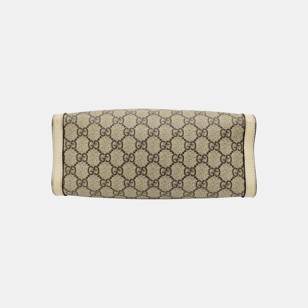 Padlock Small Monogram Coated Canvas Beige