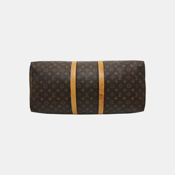 SAC SOUPLE 55 Monogram Coated Canvas Brown