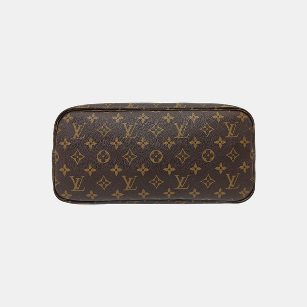 NEVERFULL MM Monogram Coated Canvas Brown